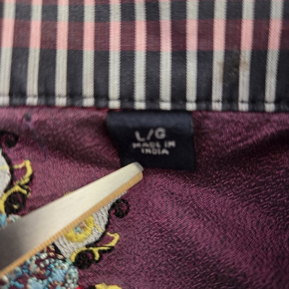 Robert Graham Multicolor Striped Button Down Shirt Size L - Picture 8 of 9